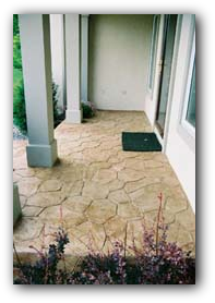 Stamped Concrete Porch