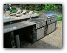 Out Door Kitchen Stamped Patio